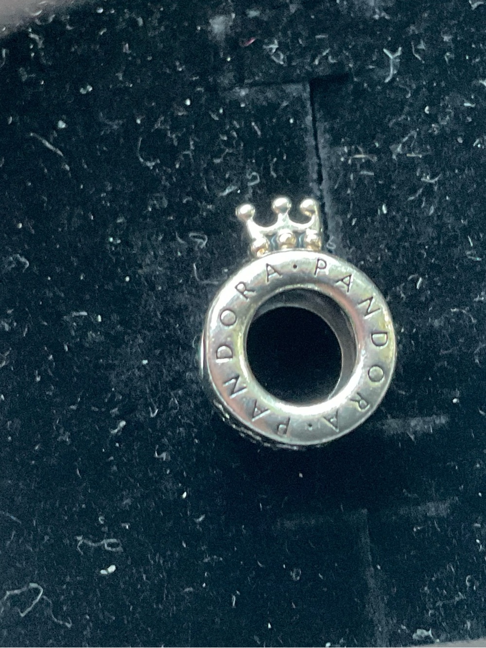 Pandora Silver Crown Ring Charm - Silver